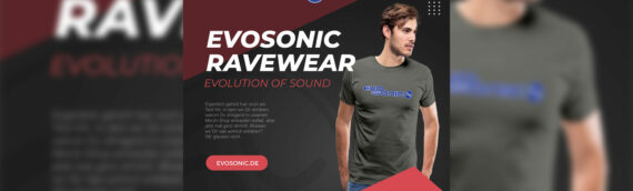 Evosonic Ravewear – Design – Logo Classic Blau